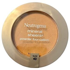 Neutrogena Mineral Sheers Powder Foundation Compact 0.34oz Nude 40